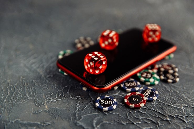Antarmuka permainan Domino QQ dengan tombol aksi dan meja dealer di angkasa189